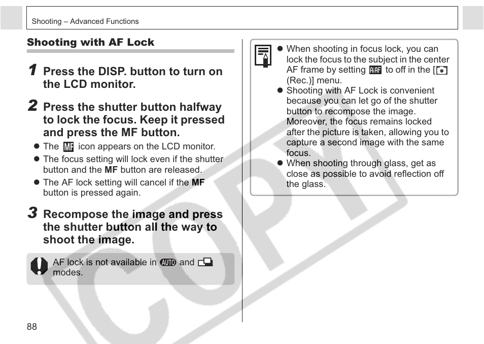 Canon A75 User Manual | Page 90 / 156