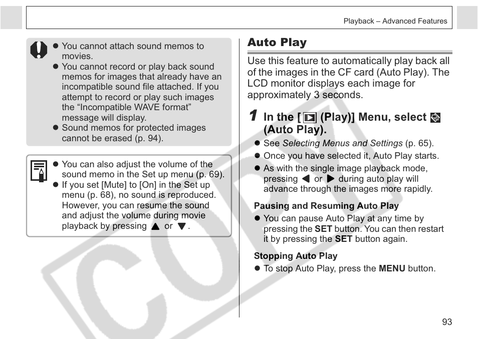 Canon A75 User Manual | Page 95 / 156