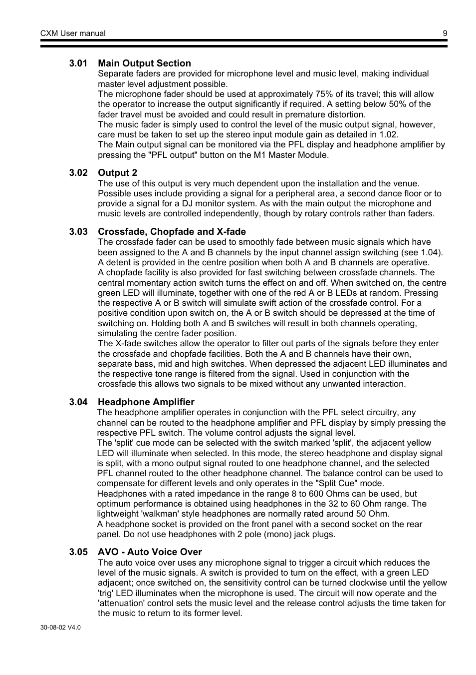 Cloud Electronics CXM2 User Manual | Page 10 / 13