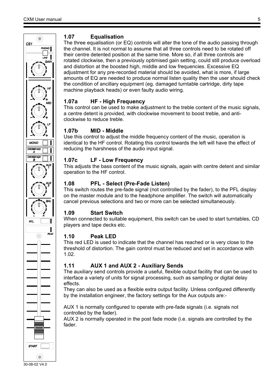 Cloud Electronics CXM2 User Manual | Page 6 / 13