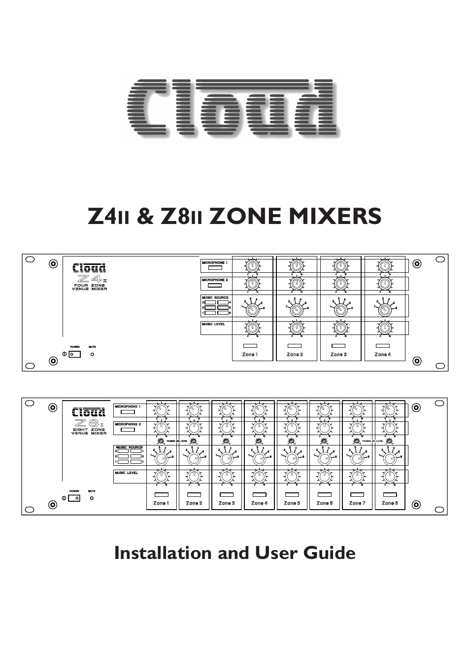 Cloud Electronics Z4ii User Manual | 28 pages