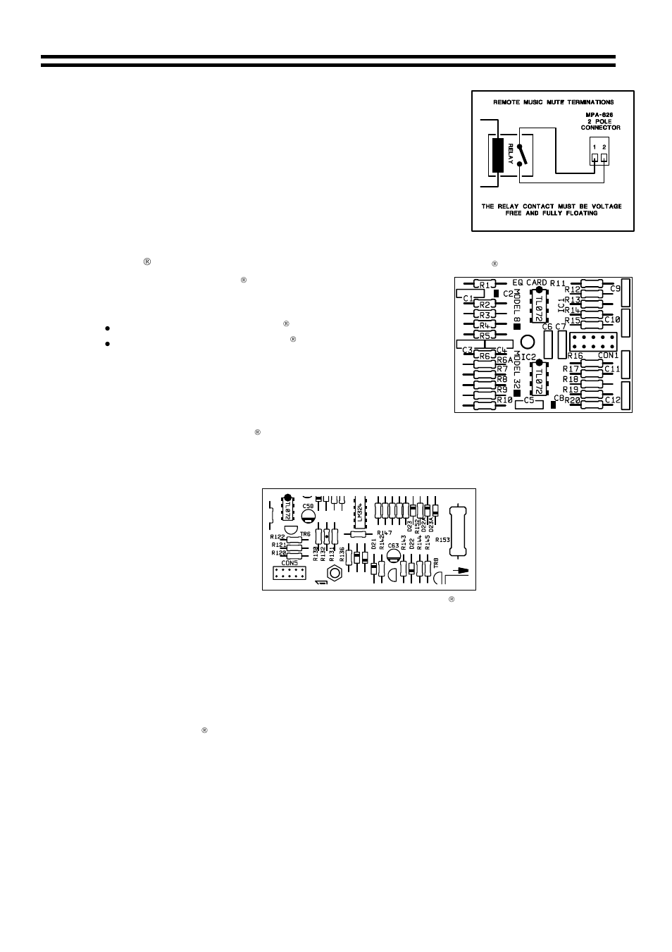 2installation instructions, 13 music mute (fire alarm interface), 14 bose equalisation module | Cloud Electronics MPA626 User Manual | Page 11 / 17