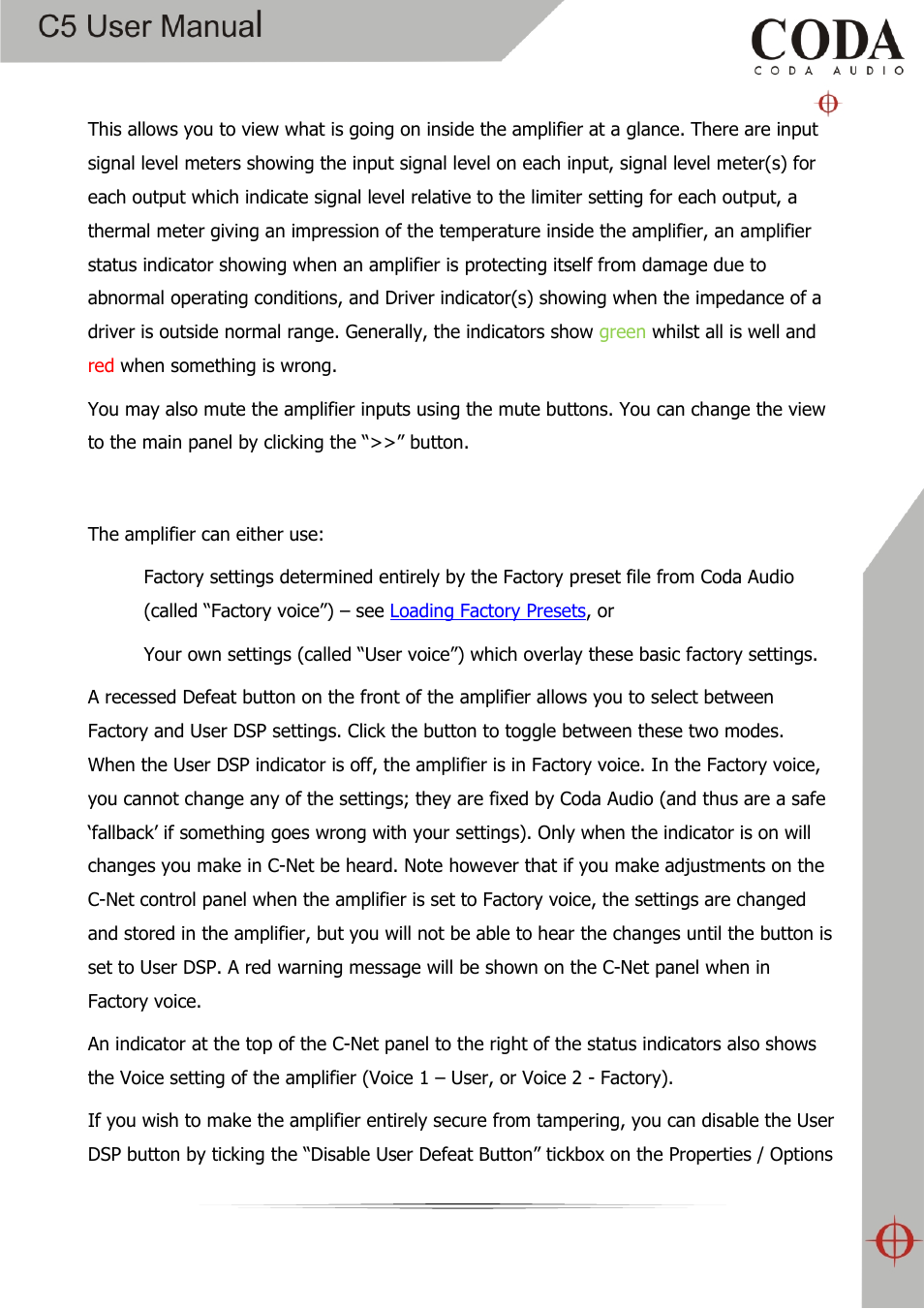 Coda Audio C5 User Manual | Page 19 / 33