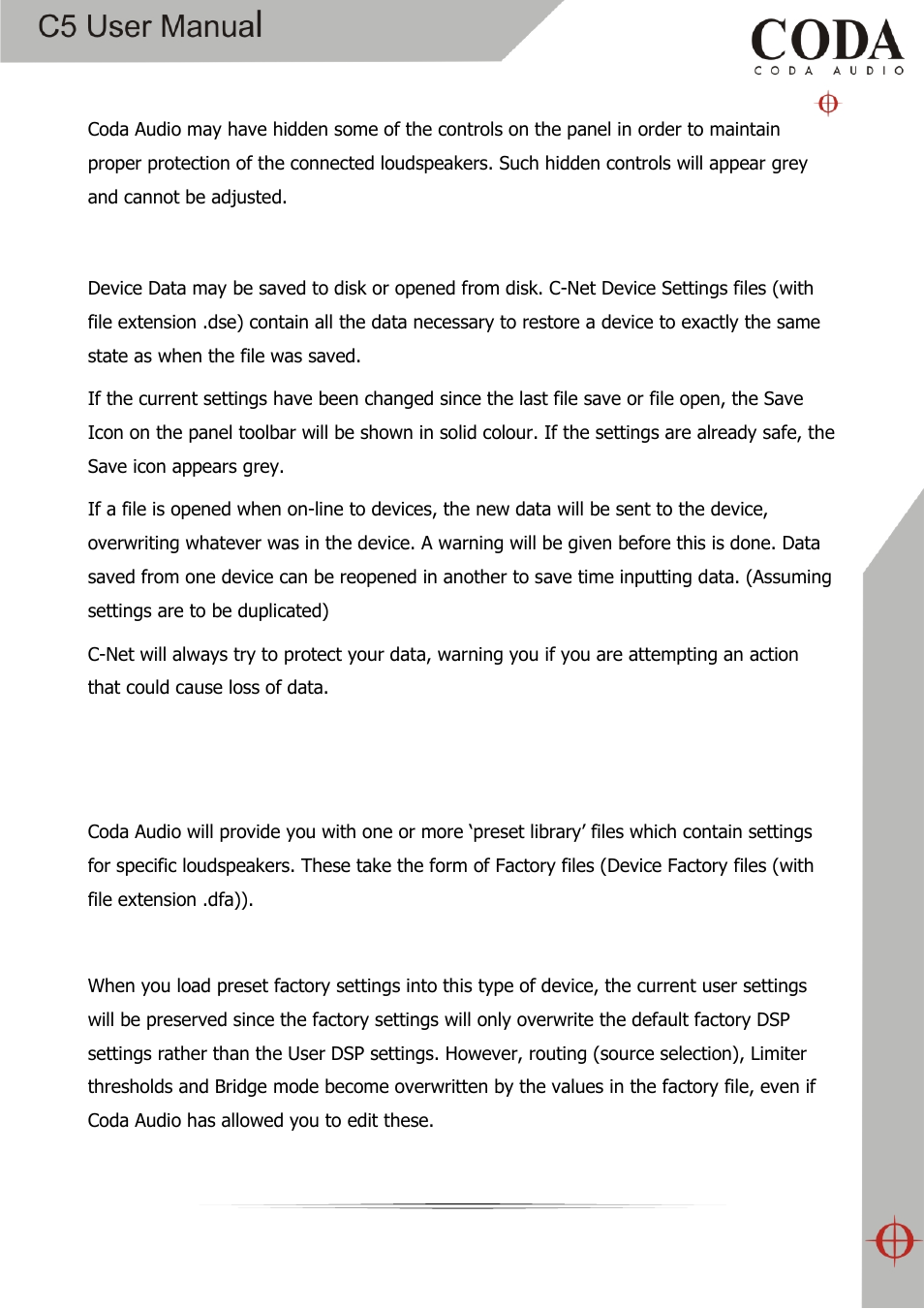 Coda Audio C5 User Manual | Page 22 / 33