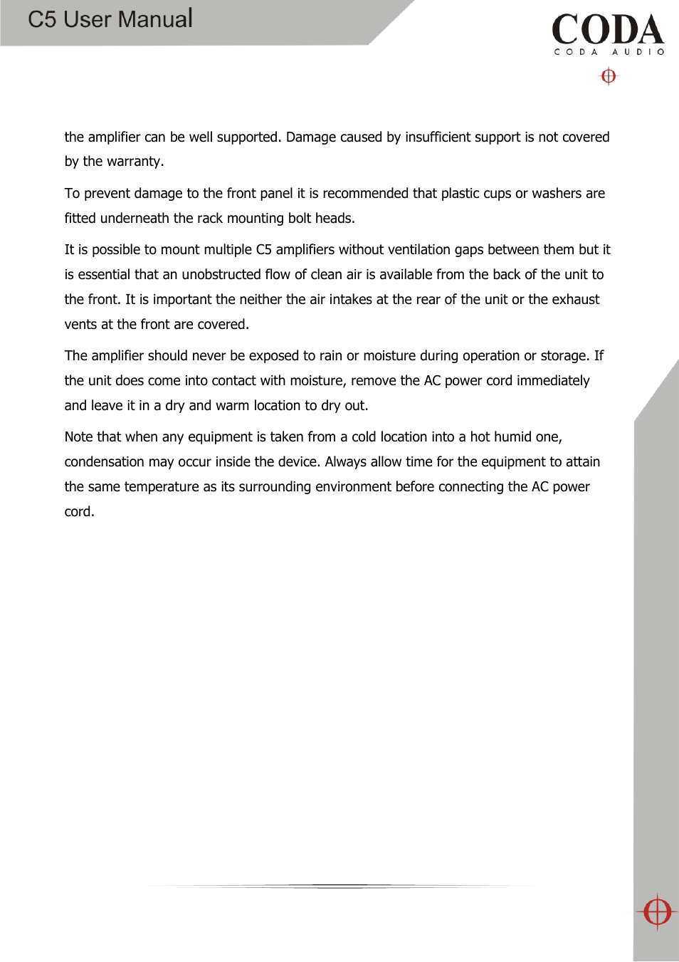 Coda Audio C5 User Manual | Page 8 / 33