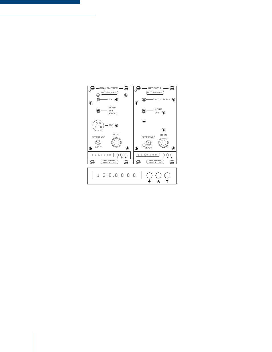 Am front panel frequency selection, Ctcss and dcs, Figure 2-1: am front panel frequency select handle | Codan Radio MT-3 User Manual | Page 18 / 50