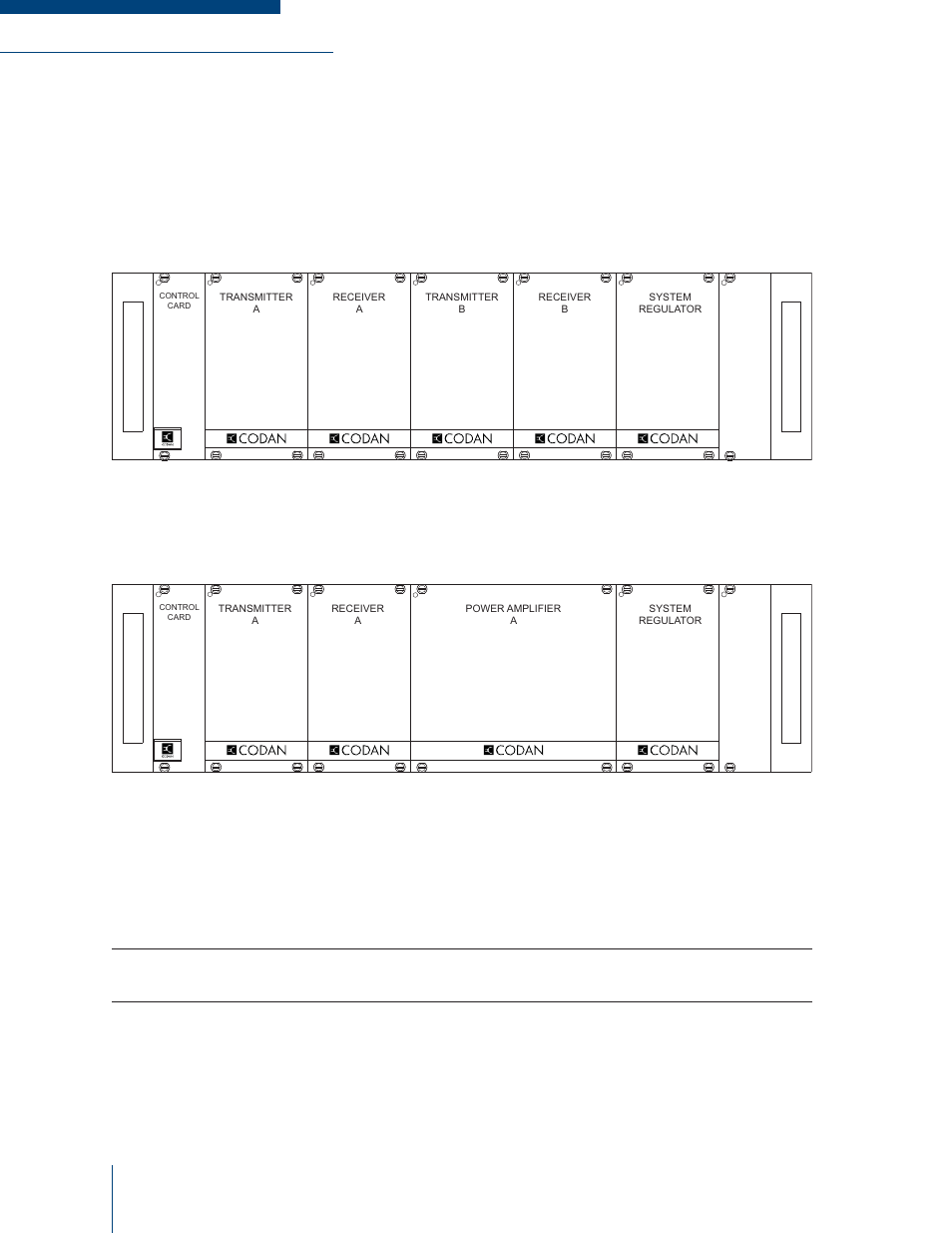 Subrack, Power input | Codan Radio MT-3 User Manual | Page 38 / 50