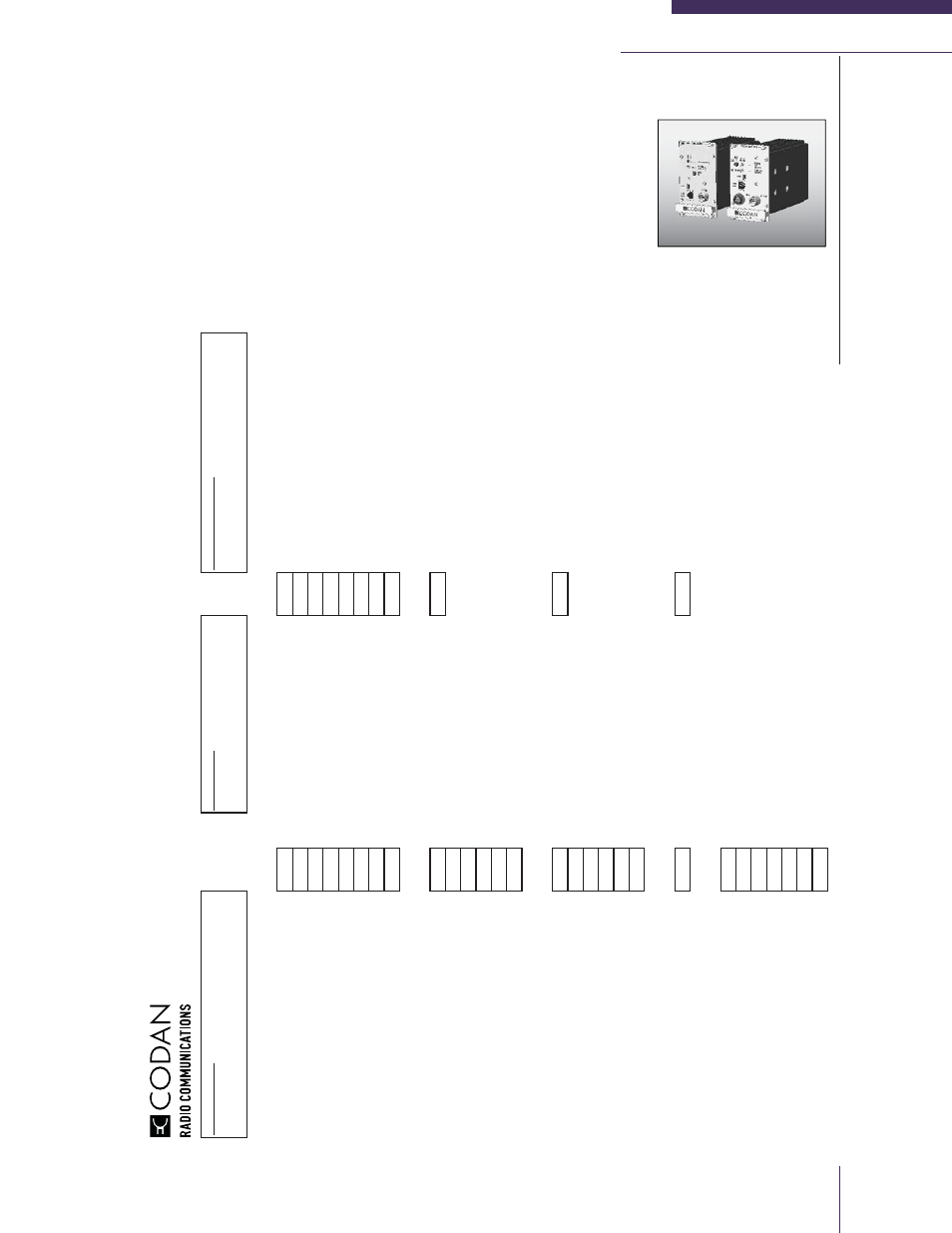 Chapter 7: blank worksheets, Radio site checklist | Codan Radio MT-4E Analog and P25 Digital - Maintenance Guide User Manual | Page 71 / 76