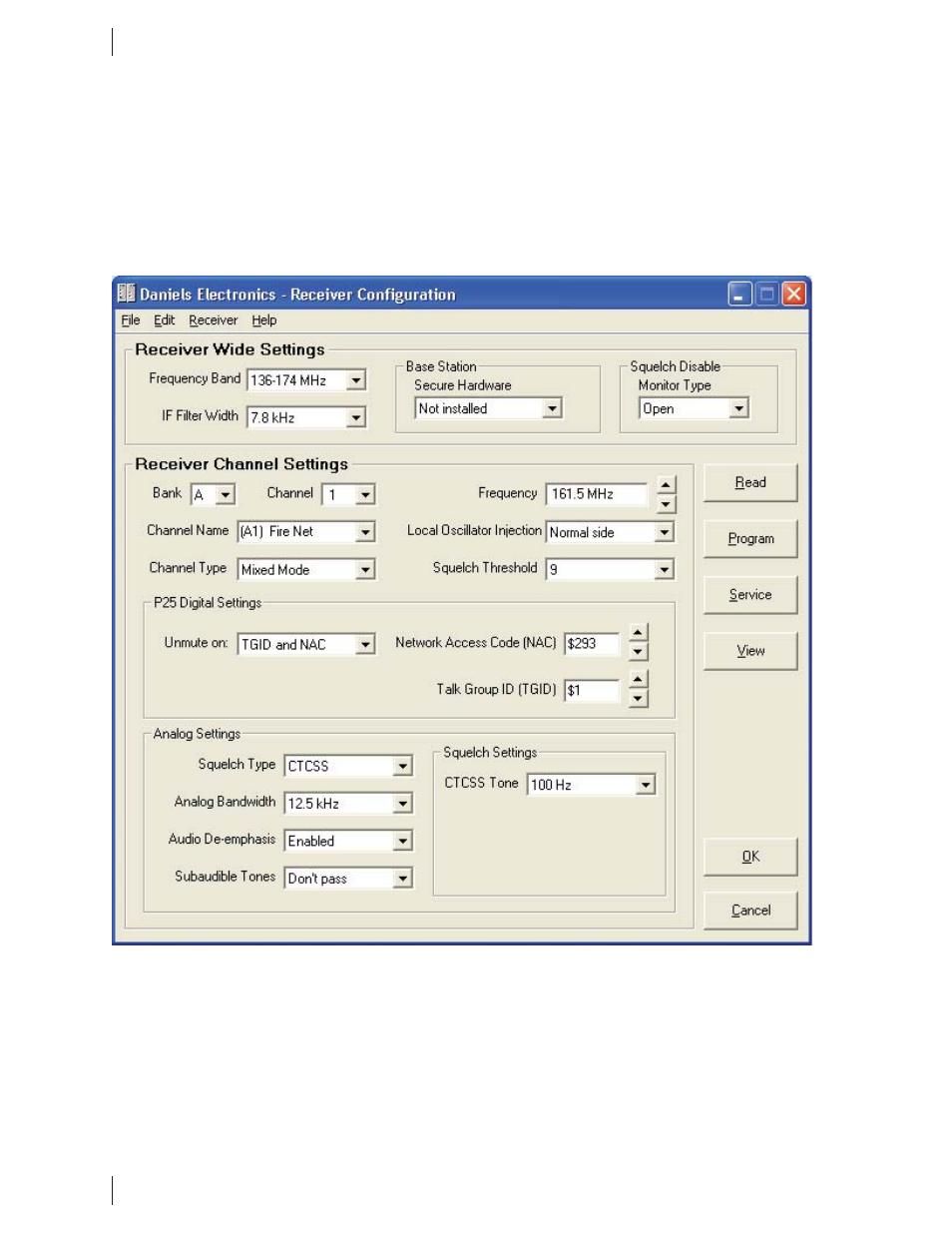 Receiver and transmitter programming | Codan Radio MT-4R User Manual | Page 38 / 56