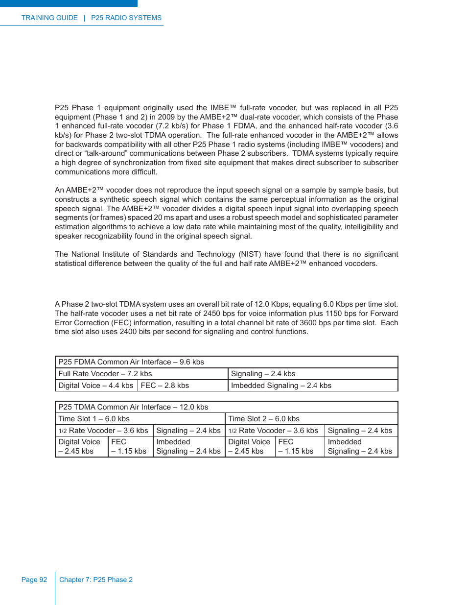 Media access control layer | Codan Radio P25 Training Guide User Manual | Page 100 / 120