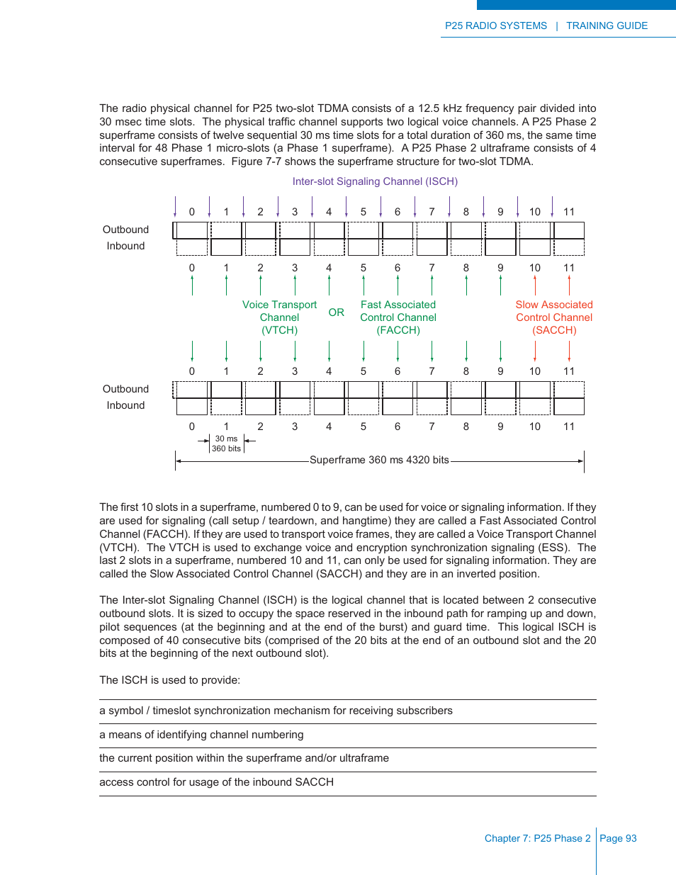 Time slots | Codan Radio P25 Training Guide User Manual | Page 101 / 120