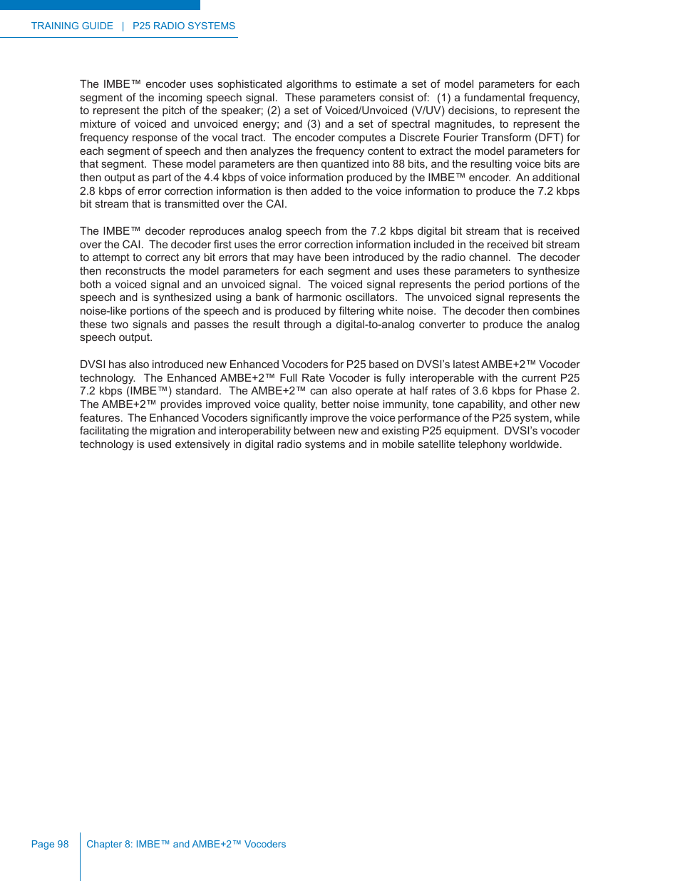 Codan Radio P25 Training Guide User Manual | Page 106 / 120