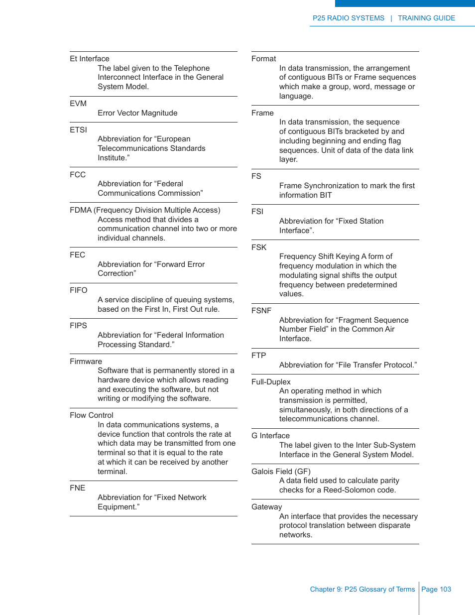 Codan Radio P25 Training Guide User Manual | Page 111 / 120