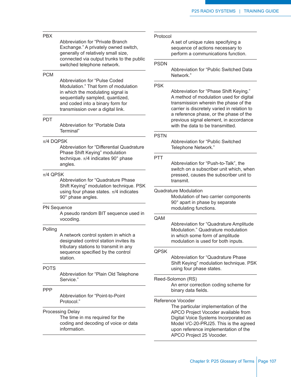Codan Radio P25 Training Guide User Manual | Page 115 / 120