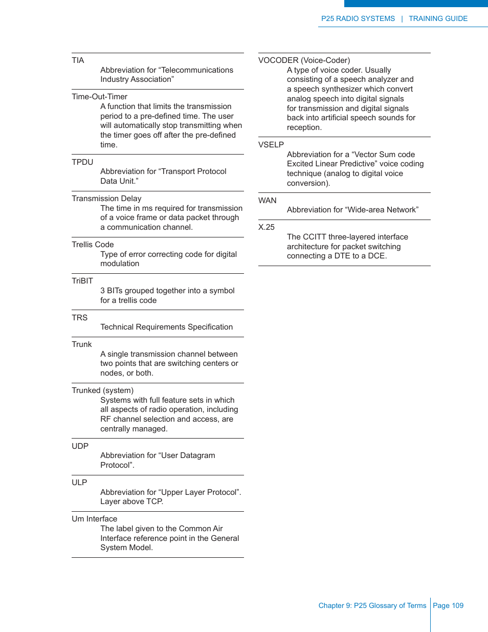 Codan Radio P25 Training Guide User Manual | Page 117 / 120