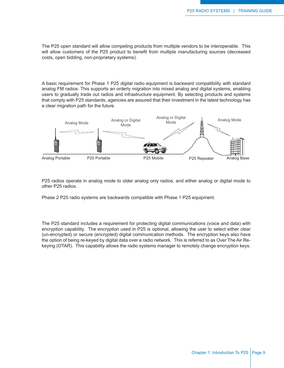 Multiple vendors, Backwards compatibility, Encryption capability | Codan Radio P25 Training Guide User Manual | Page 17 / 120