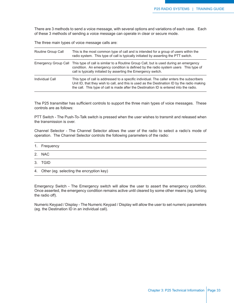 Codan Radio P25 Training Guide User Manual | Page 41 / 120