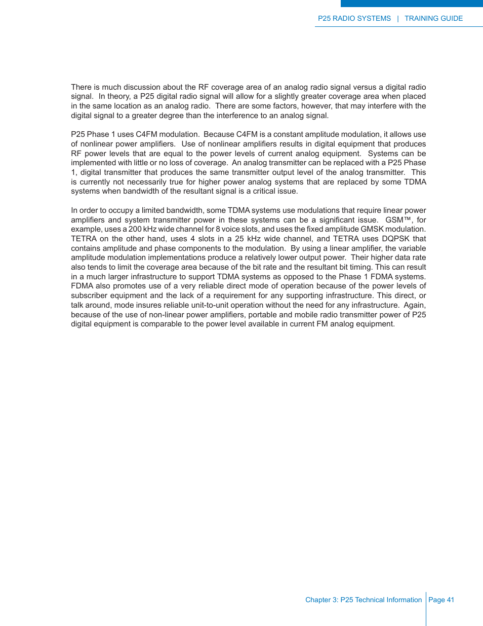Analog vs. p25 digital coverage | Codan Radio P25 Training Guide User Manual | Page 49 / 120