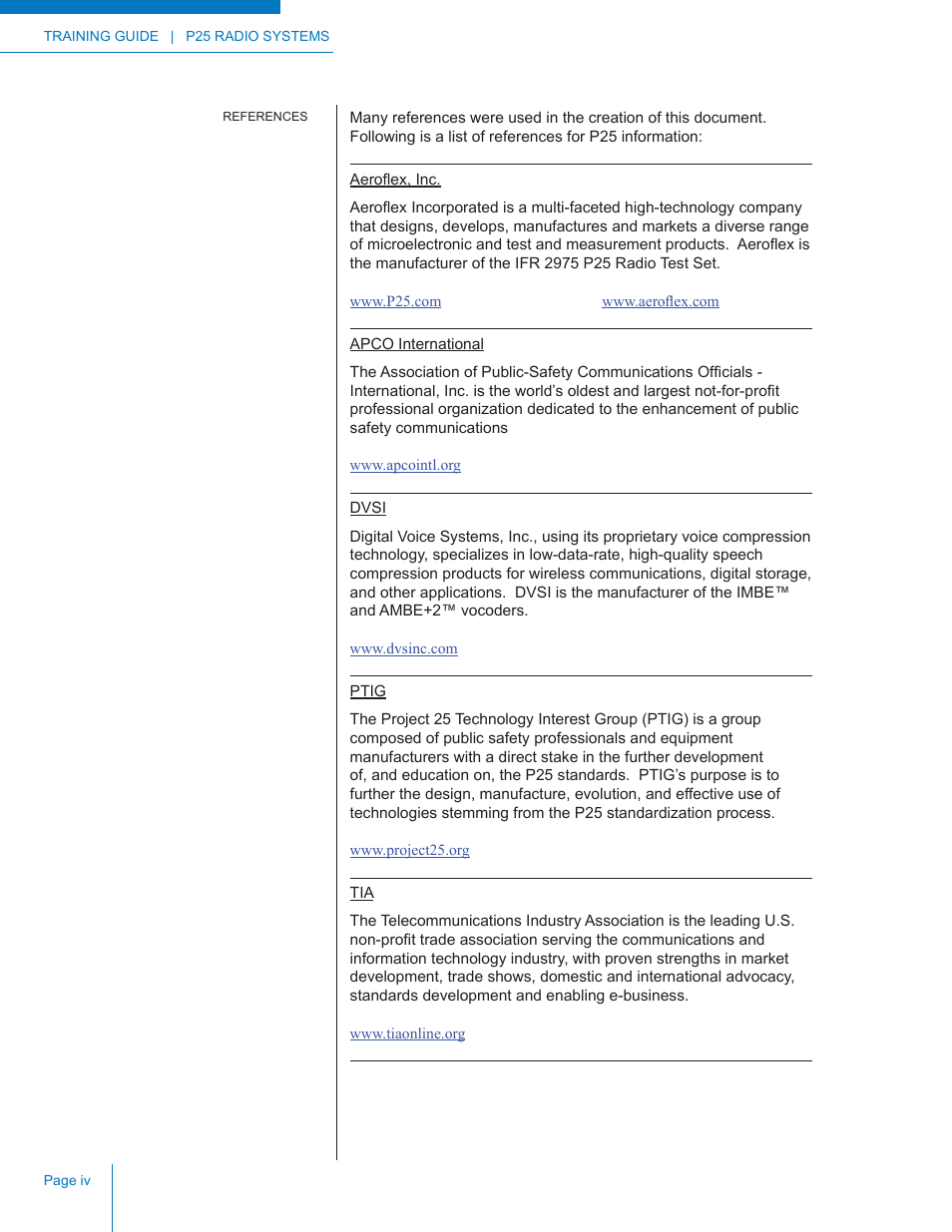 Codan Radio P25 Training Guide User Manual | Page 6 / 120