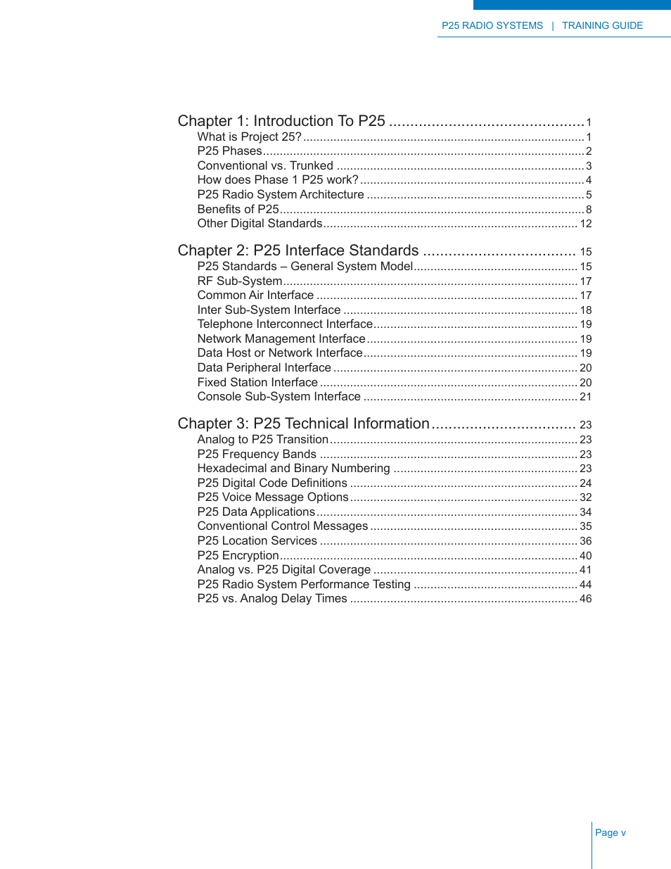 Codan Radio P25 Training Guide User Manual | Page 7 / 120