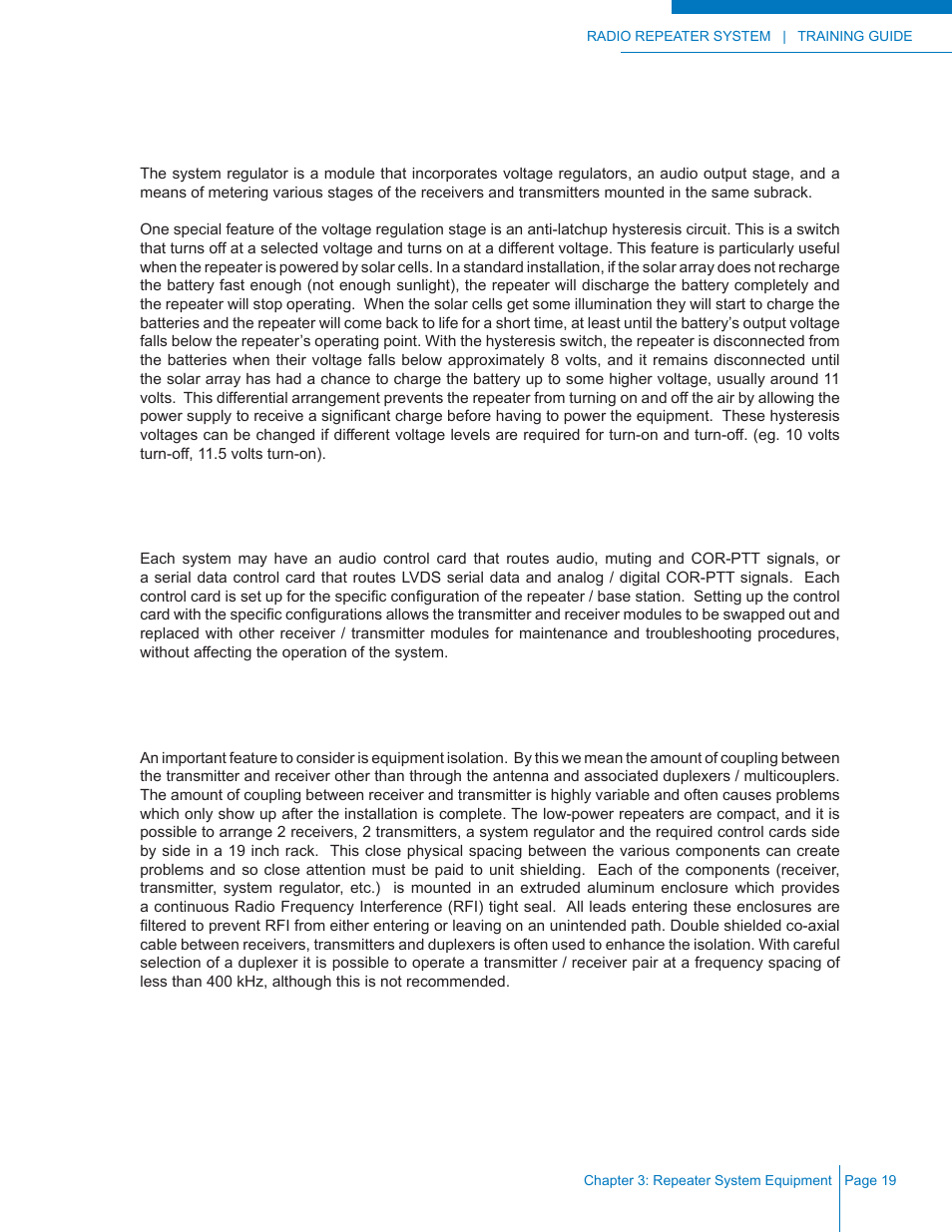 Codan Radio Radio Repeater Systems Training Guide User Manual | Page 27 / 88