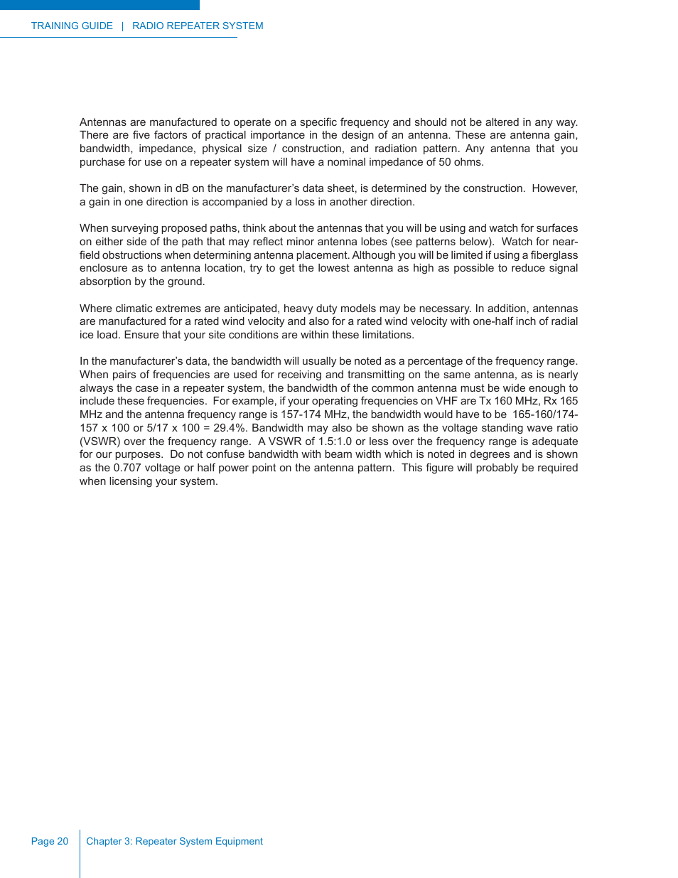 Antennas | Codan Radio Radio Repeater Systems Training Guide User Manual | Page 28 / 88