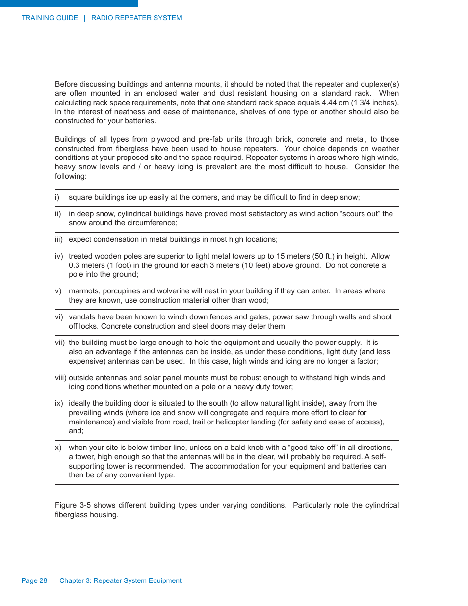 Accommodation | Codan Radio Radio Repeater Systems Training Guide User Manual | Page 36 / 88