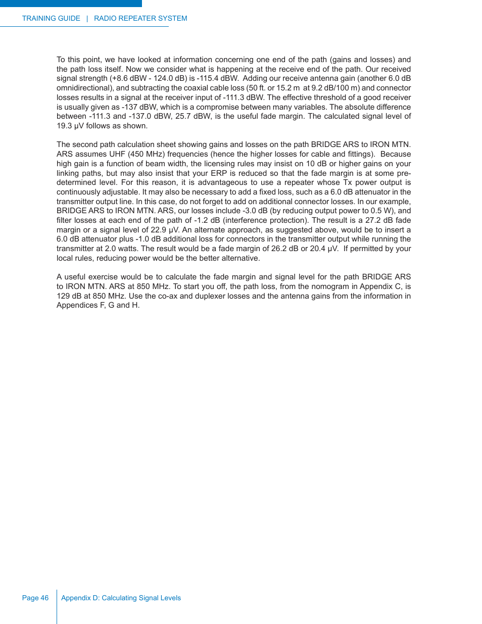 Codan Radio Radio Repeater Systems Training Guide User Manual | Page 54 / 88