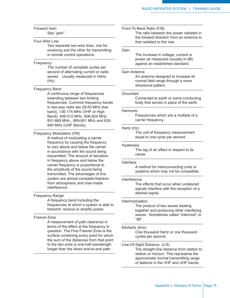 Codan Radio Radio Repeater Systems Training Guide User Manual | Page 83 / 88