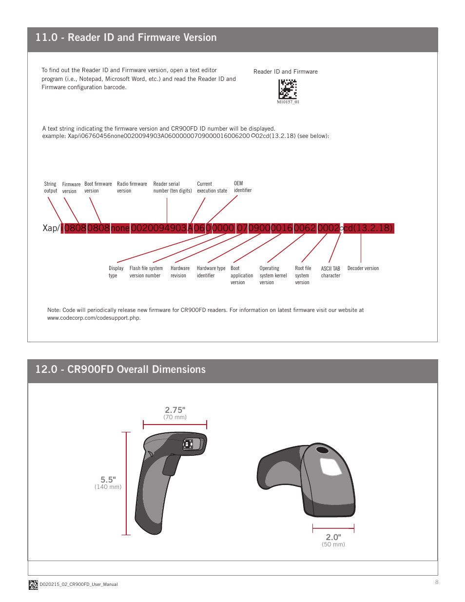 Code CR900FD User Manual | Page 8 / 11
