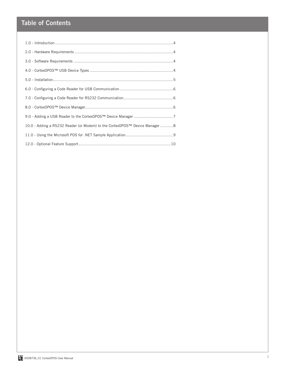Code CortexOPOS User Manual | Page 3 / 10