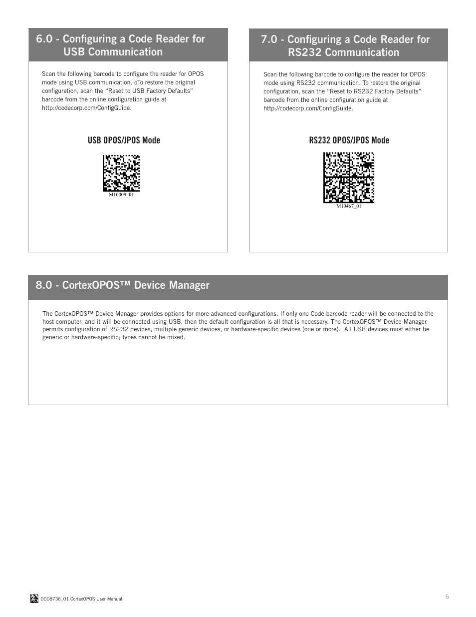 0 - cortexopos™ device manager | Code CortexOPOS User Manual | Page 6 / 10
