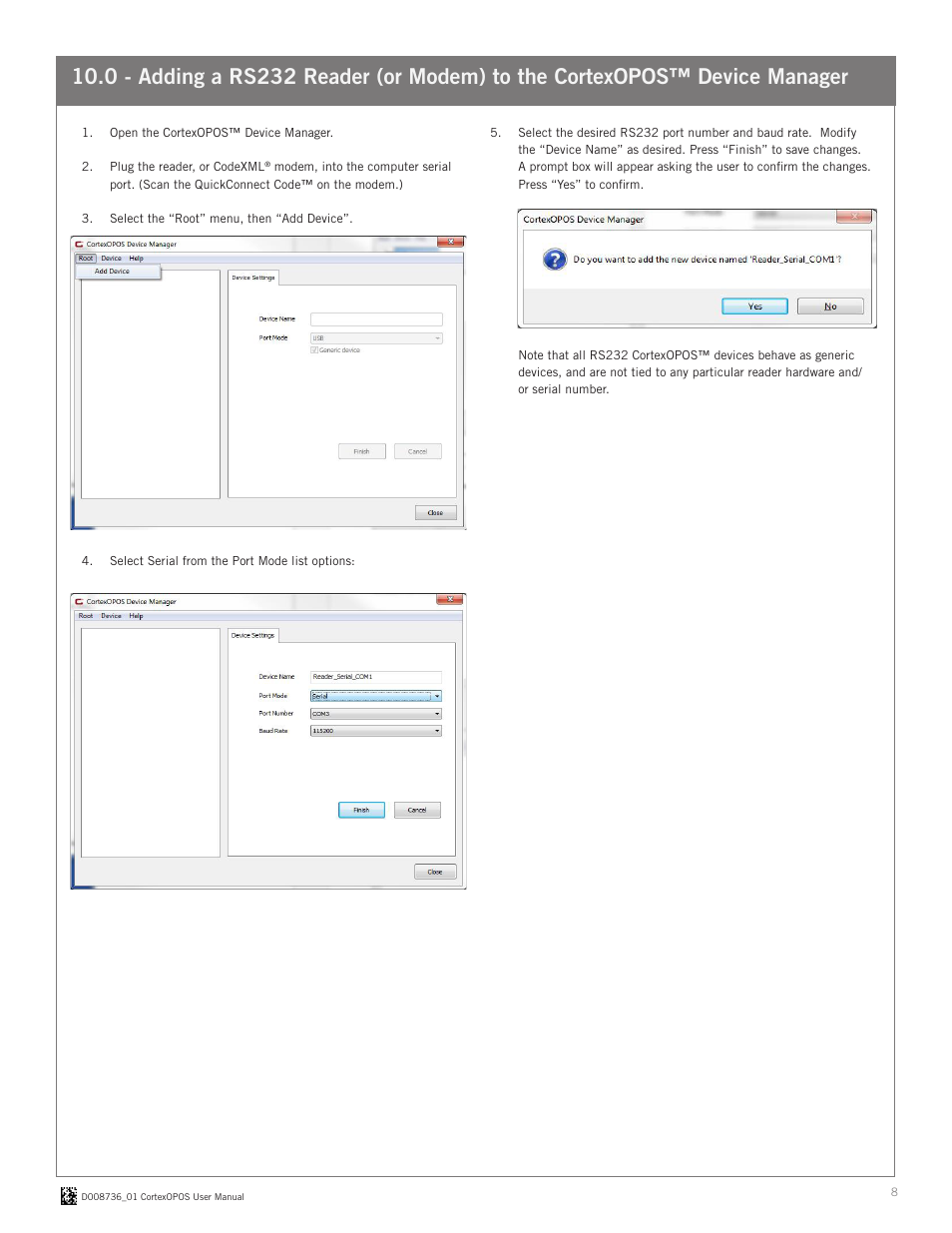 Code CortexOPOS User Manual | Page 8 / 10