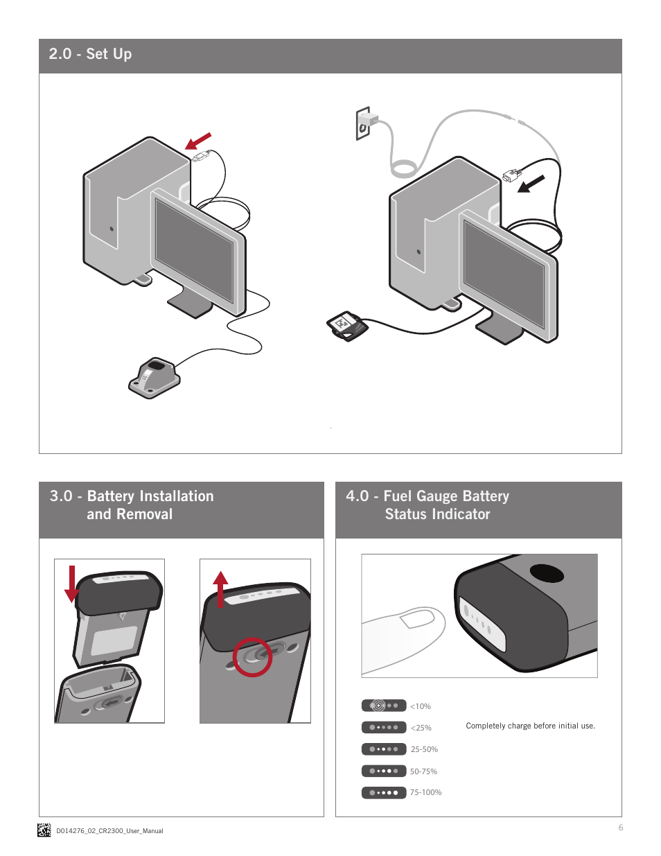 0 - set up | Code CR2300 User Manual | Page 6 / 14