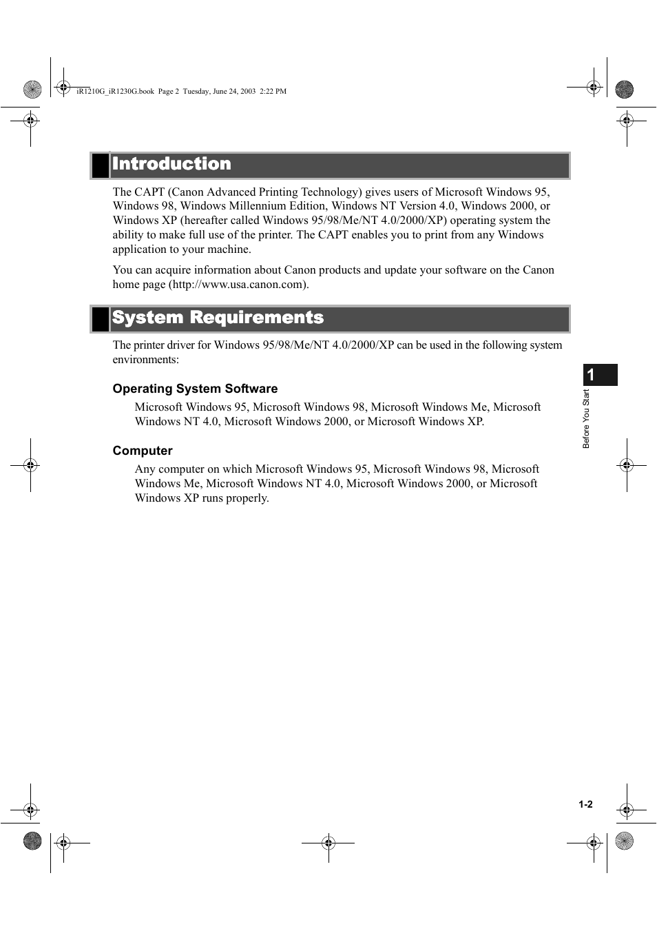 Introduction | Canon IMAGECLASS D700 User Manual | Page 10 / 113