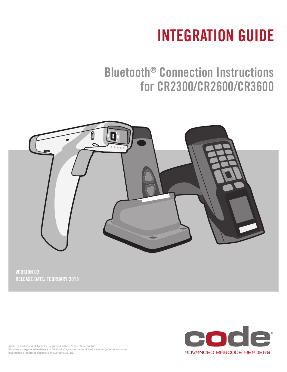 Code CR2300 Bluetooth Connection User Manual | 11 pages