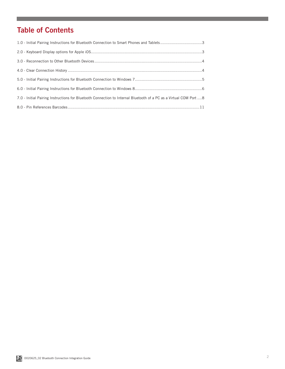 Code CR2300 Bluetooth Connection User Manual | Page 2 / 11