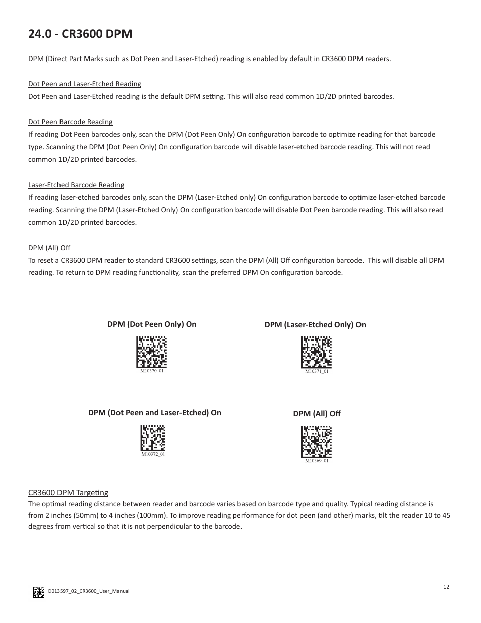 Code CR3600 User Manual | Page 16 / 24