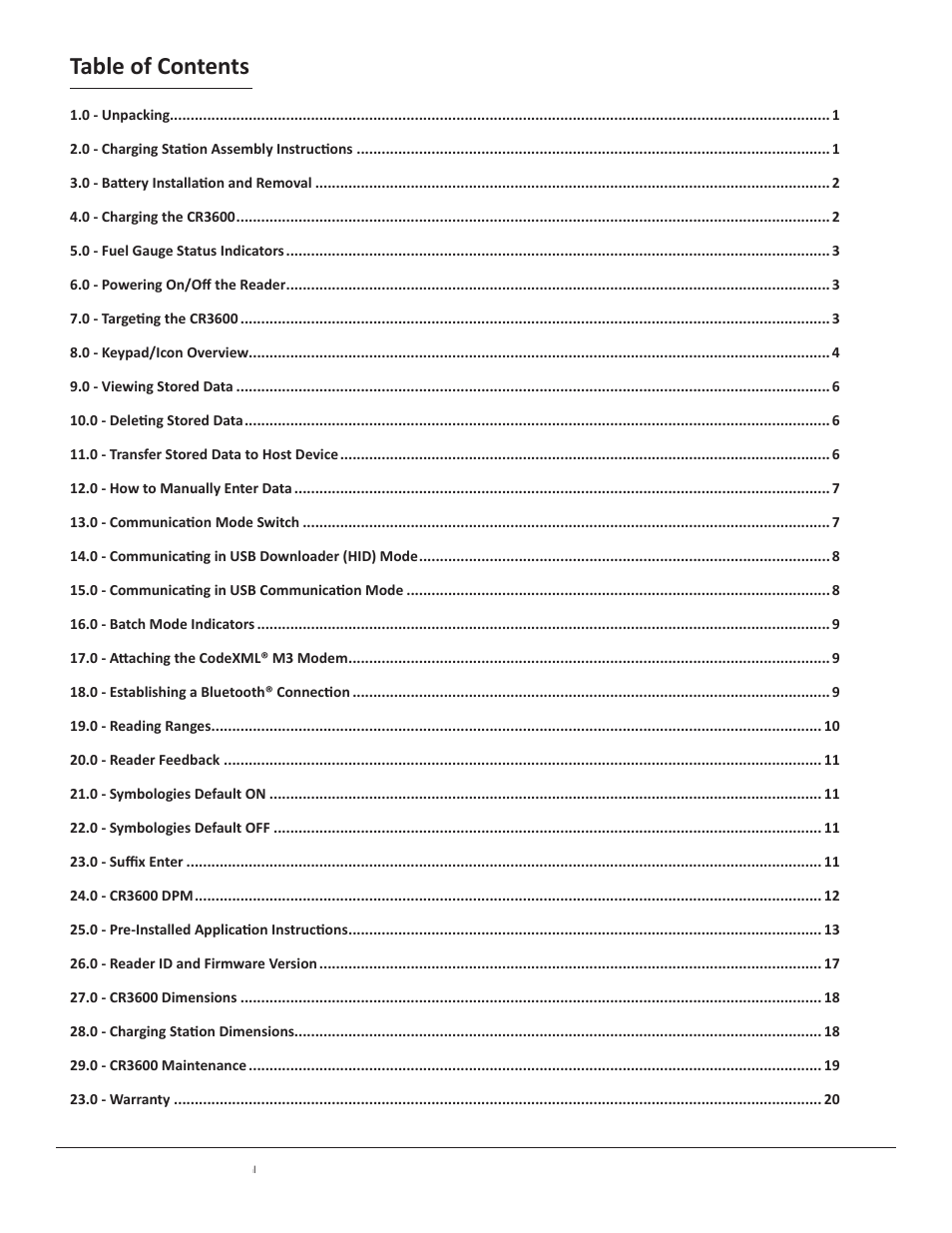 Code CR3600 User Manual | Page 4 / 24
