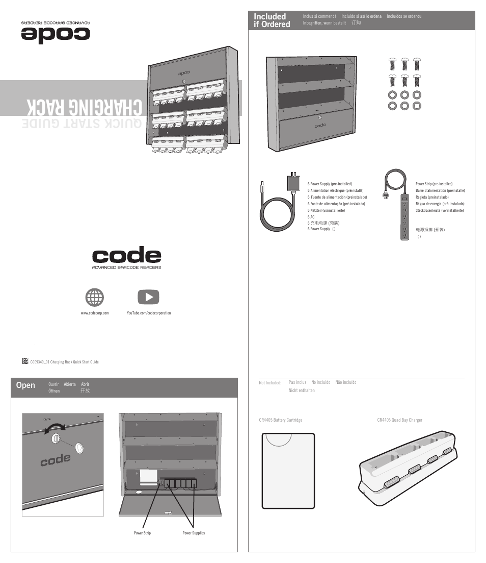 Code Multi Bay Charging Rack User Manual | 2 pages