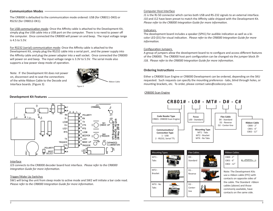 Code CR8000 Quick Start User Manual | 2 pages