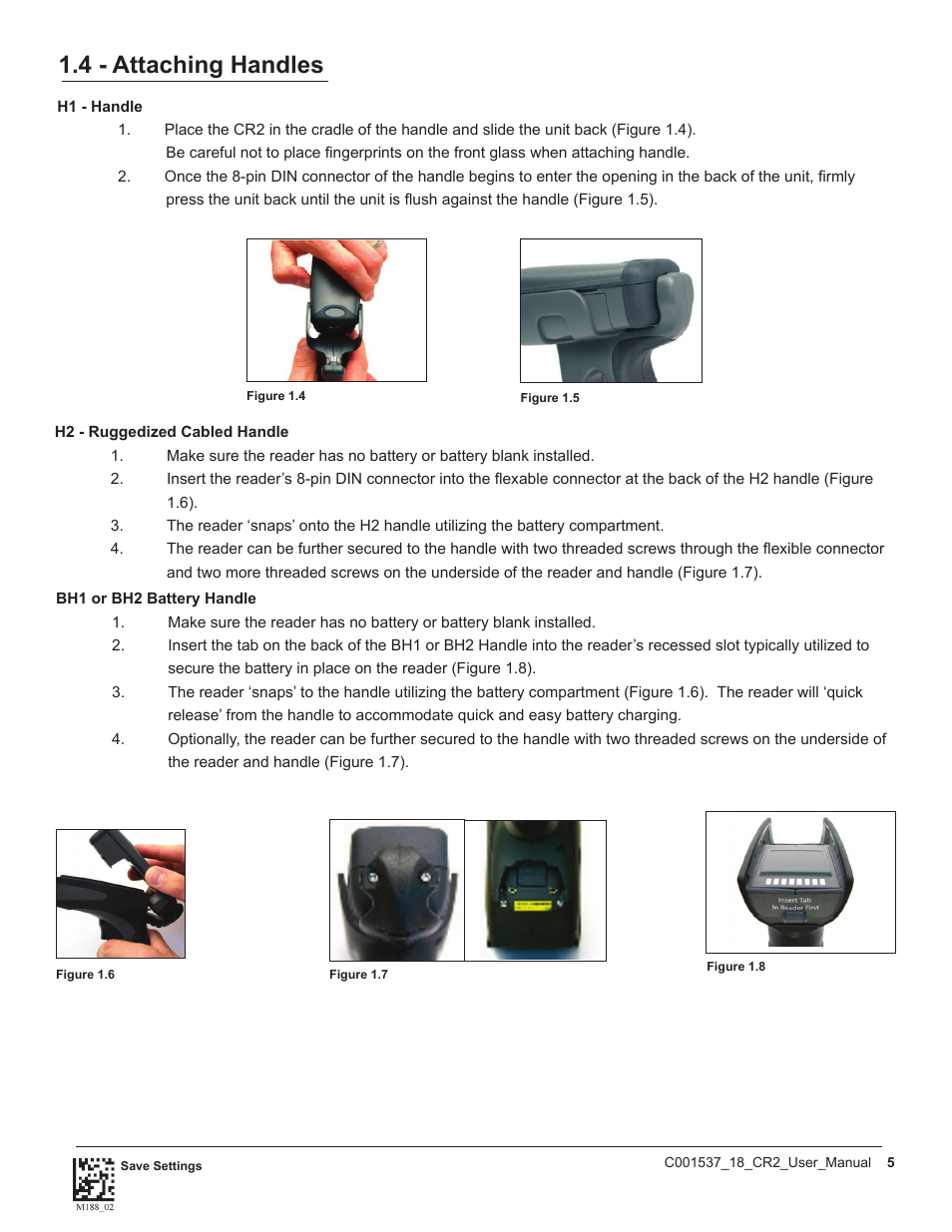 4 - attaching handles | Code CR2 User Manual | Page 11 / 67