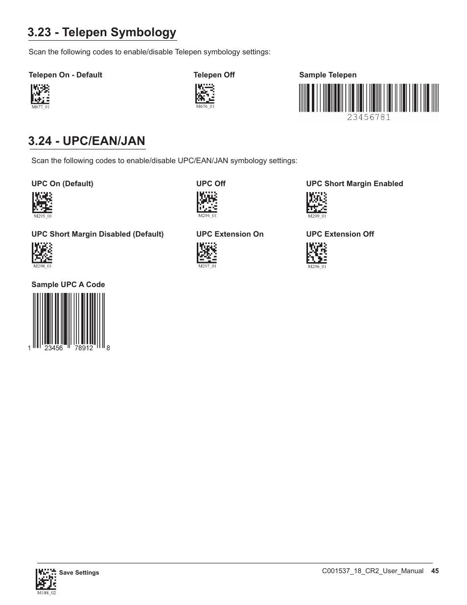 Code CR2 User Manual | Page 51 / 67
