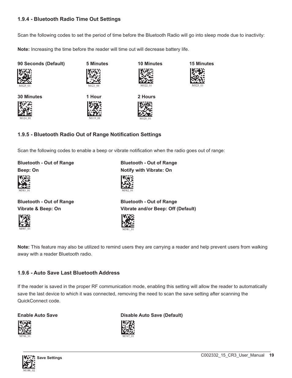 Code CR3 User Manual | Page 25 / 68