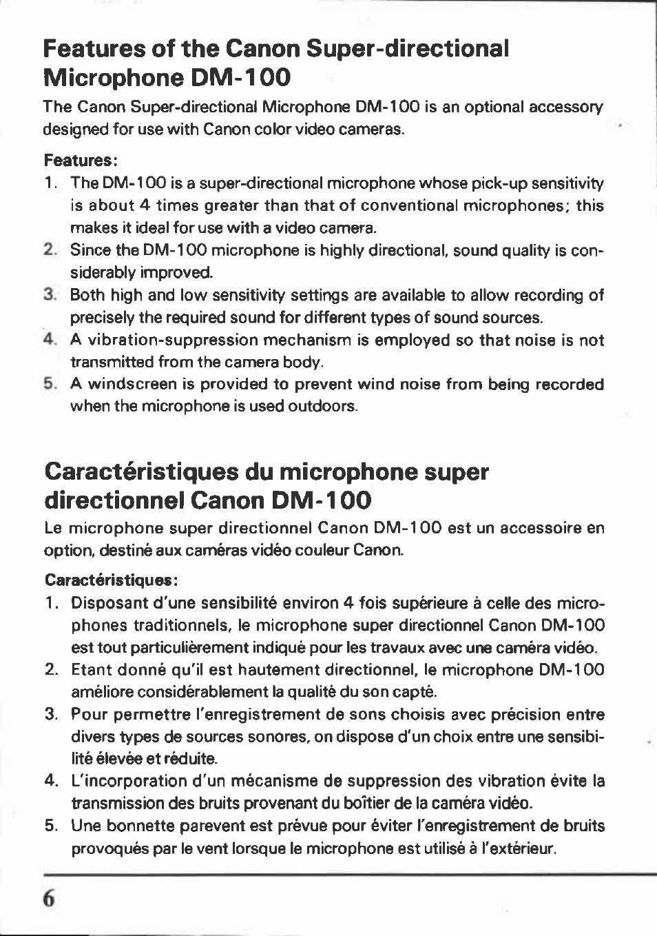 Canon DM-100 User Manual | Page 6 / 20