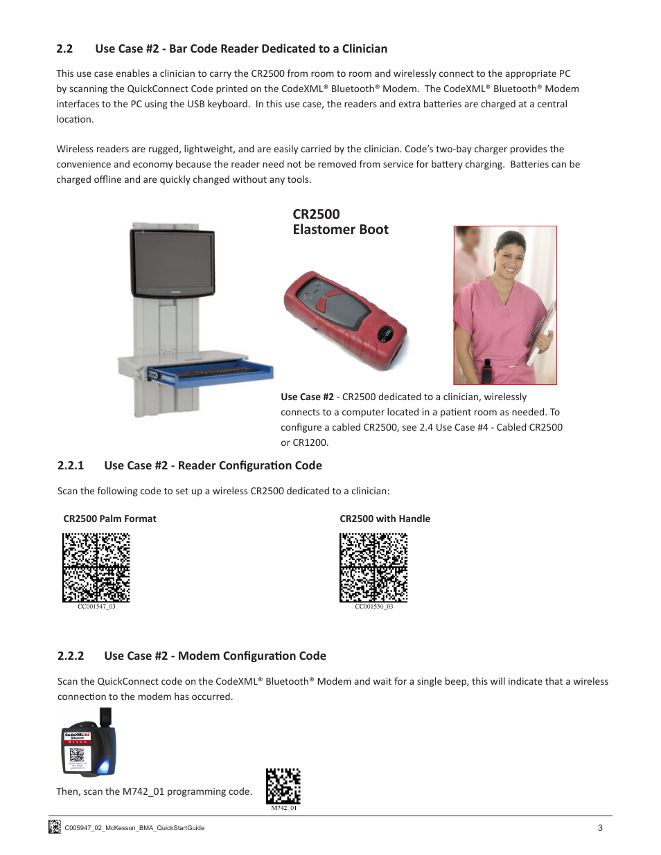 Cr2500 elastomer boot | Code CR1200 McKesson HIS Quick Start User Manual | Page 5 / 10