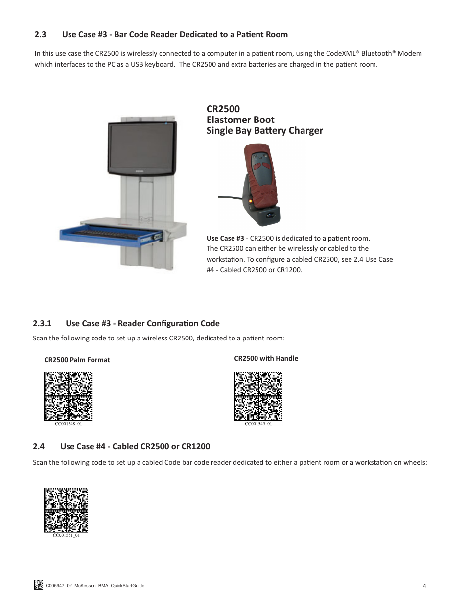 Cr2500 elastomer boot single bay battery charger | Code CR1200 McKesson HIS Quick Start User Manual | Page 6 / 10