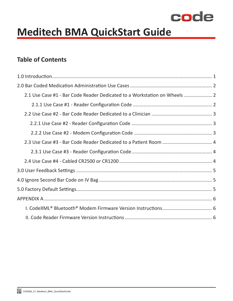 Code CR1200 Meditech HIS Quick Start User Manual | Page 2 / 8