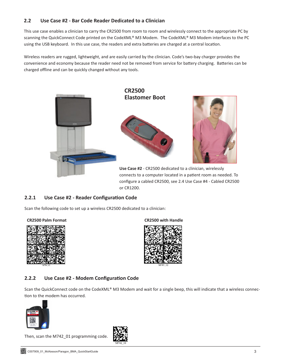 Cr2500 elastomer boot | Code CR1200 McKesson Paragon Quick Start User Manual | Page 5 / 8