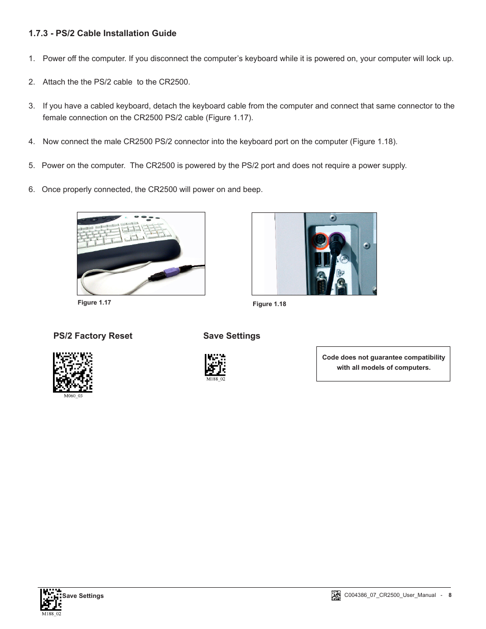 Code CR2500 User Manual | Page 14 / 62